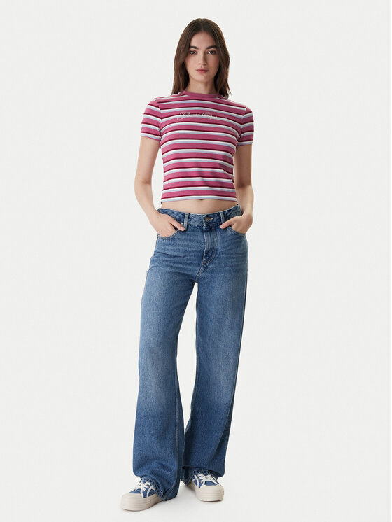 Guess Guess Póló W6RI41 J1314 Rózsaszín Regular Fit
