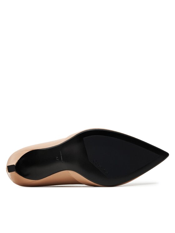 Calvin Klein Γόβες Calvin Klein Heel Pump 90 Leather HW0HW01928 Μπεζ