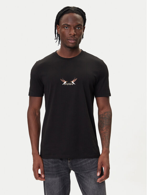HUGO HUGO Camiseta Dugolini 50549154 Negro Regular Fit