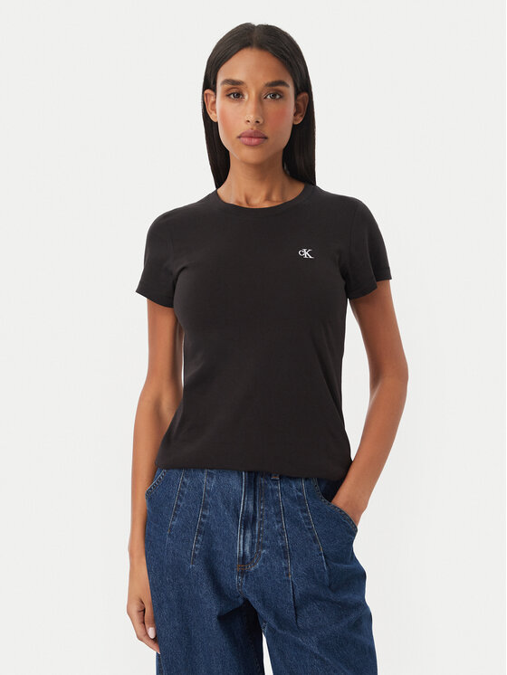 Calvin Klein Jeans Calvin Klein Jeans Póló J20J212883 Fekete Regular Fit