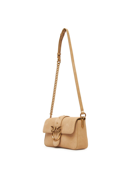 PINKO Ročna torba PINKO Love One Mini Slouchy Fl PE 25 PLTT 104340 A2CC Bež