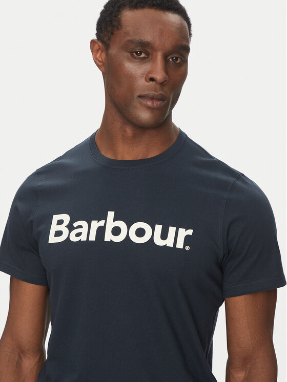 Barbour Barbour Футболка Logo MTS0531NY31 Cиній Tailored Fit
