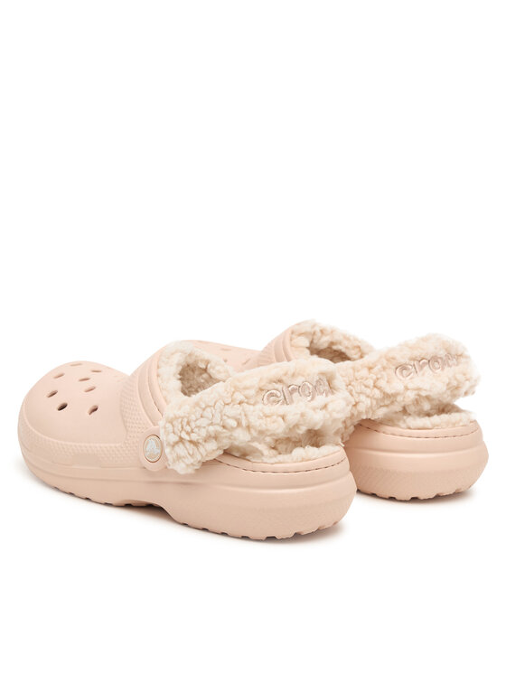 Crocs Шльопанці Crocs Classic Fleece Lined Clog Quartz 211396 Рожевий