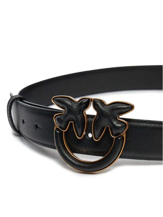PINKO Pasek Damski Pinko Love Bery Click Puff H3 Belt AI 24-25 PLT01 103792 A1Z5 Czarny
