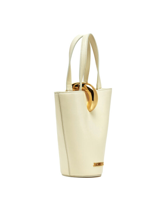 JACQUEMUS Kabelka JACQUEMUS Le Petit Bambol 24H243BA389-3173 Écru