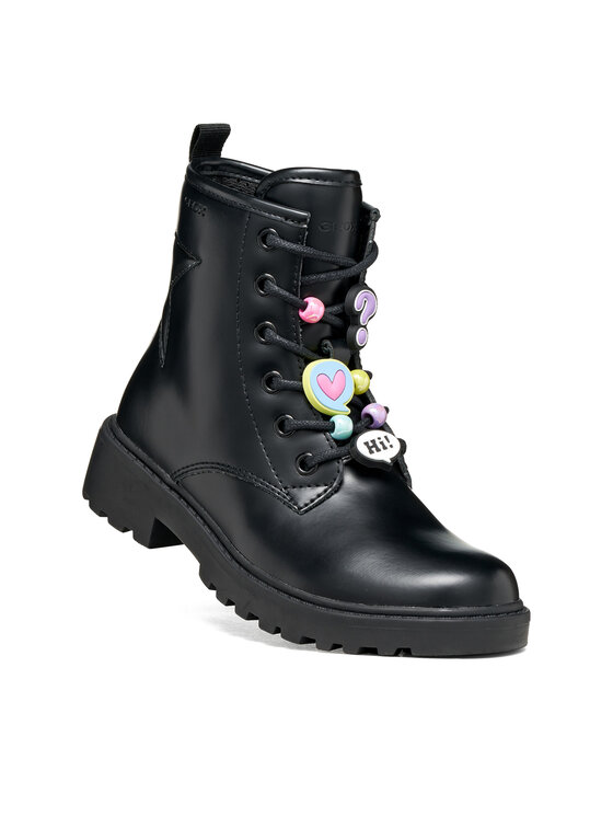 Geox Зимни обувки Geox J Casey Girl J9420G 000CN C9240 M Черен