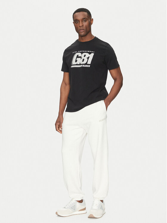 Guess Guess Футболка Z5GI06 I3Z14 Чорний Regular Fit