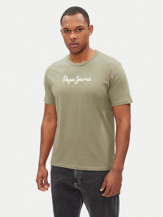 Pepe Jeans Pepe Jeans Футболка Eggo N PM508208 Зелений Regular Fit