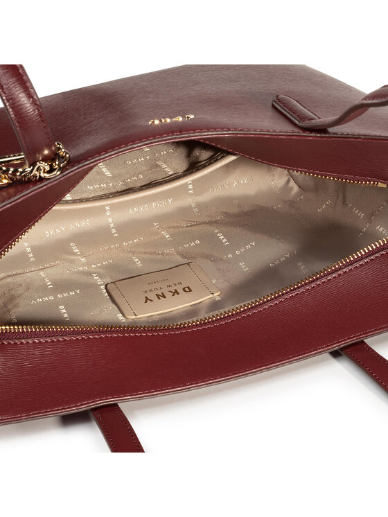 DKNY Дамска чанта DKNY Bryant Medium Tote R74A3014 Бордо