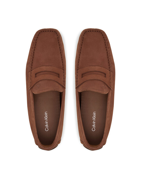Calvin Klein Мокасини Calvin Klein Driver Penny Nu HM0HM01866 Кафяв