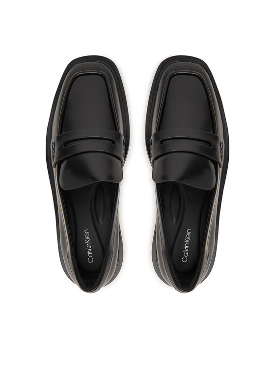 Calvin Klein Lords Calvin Klein Square Loafer Lth HW0HW03183 Negru