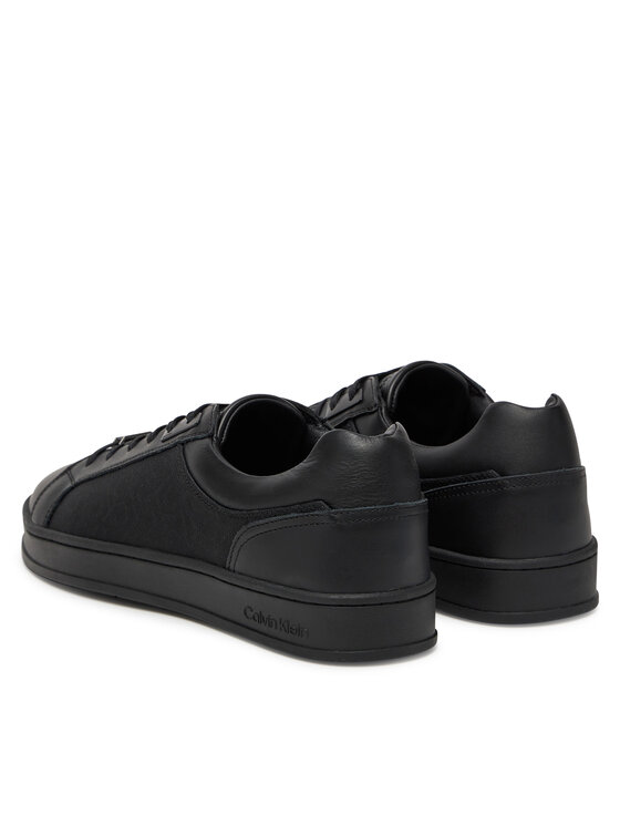 Calvin Klein Sneakersy Calvin Klein Low Top Lace Up Eyelet Jaq Mono HM0HM01815 Čierna