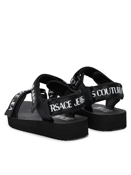 Versace Jeans Couture Босоніжки Versace Jeans Couture 80VA3SX4 ZS630 Чорний