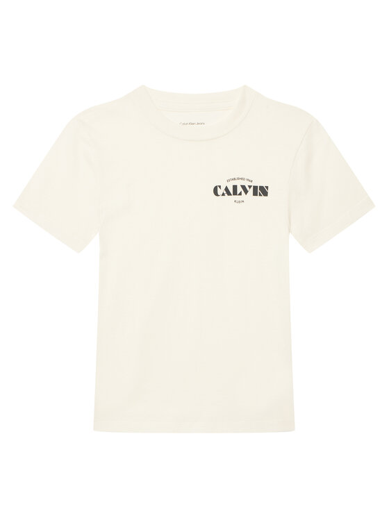 Calvin Klein Jeans Calvin Klein Jeans Majica Small Chest LVCKTJA40B Bela Regular Fit