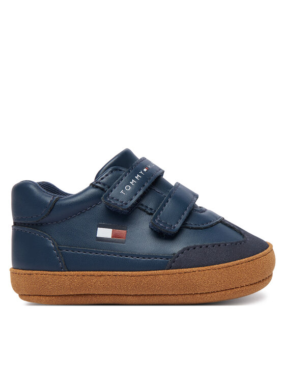 Tommy Hilfiger Babacipők Tommy Hilfiger T0B9-35210-1755800 Sötétkék