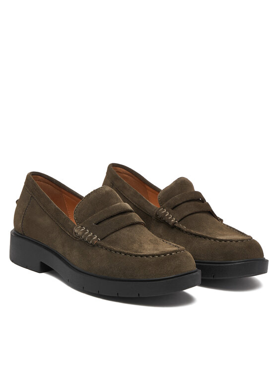 Geox Loafersy Geox D Spherica Ec1 B D65DKB 22 C3009 Zielony ciemny