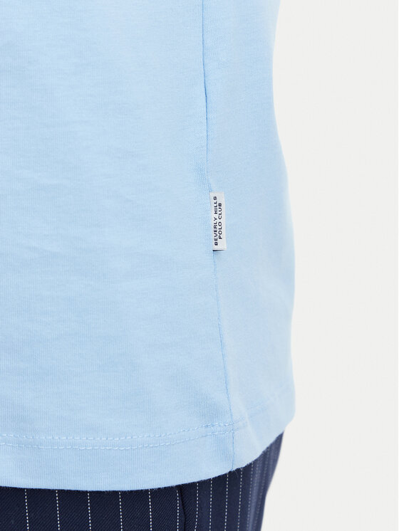 Beverly Hills Polo Club Beverly Hills Polo Club Camiseta P-SS26W-TS085 Azul claro Regular Fit