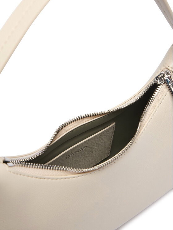 Calvin Klein Kabelka Calvin Klein Foil Logo Small Shoulder Bag LV04F3890G Krémová