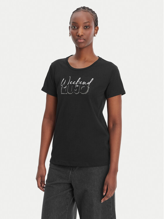 Liu Jo Sport Liu Jo Sport Camiseta TA6252 JS923 Negro Regular Fit