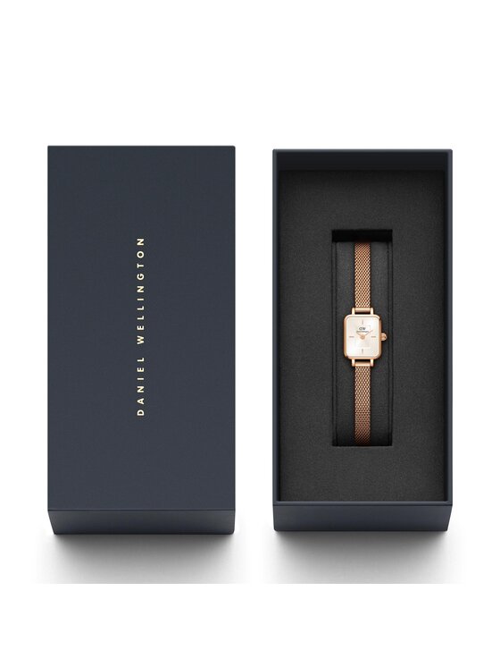 Daniel Wellington Pulkstenis Daniel Wellington Quadro Mini DW00100651 Zelta