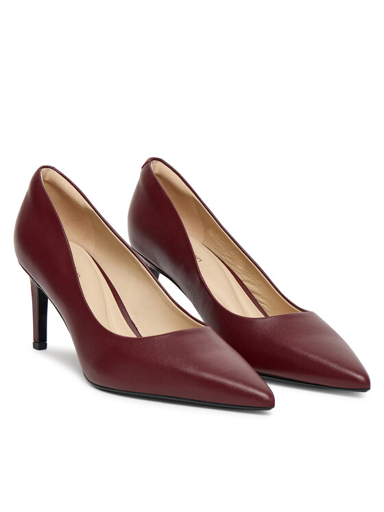 Calvin Klein Обувки на ток Calvin Klein Ess Stiletto 70 HW0HW02607 Бордо