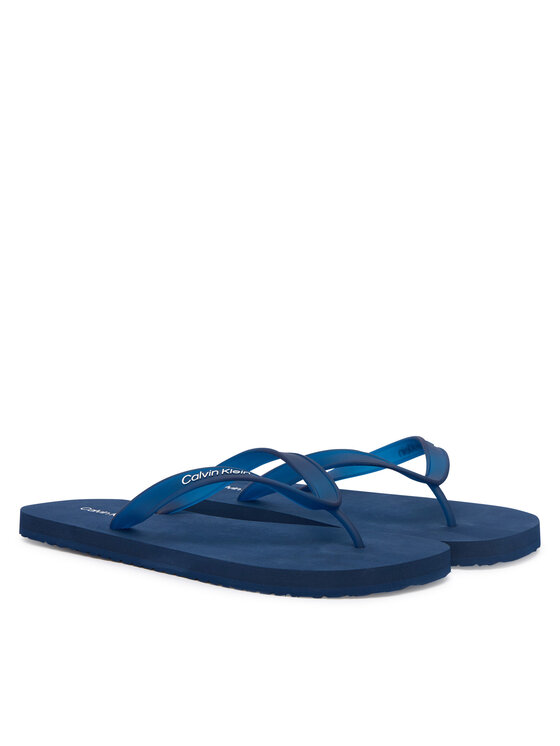 Calvin Klein Infradito Calvin Klein Logo Strap HM0HM02105 Blu scuro
