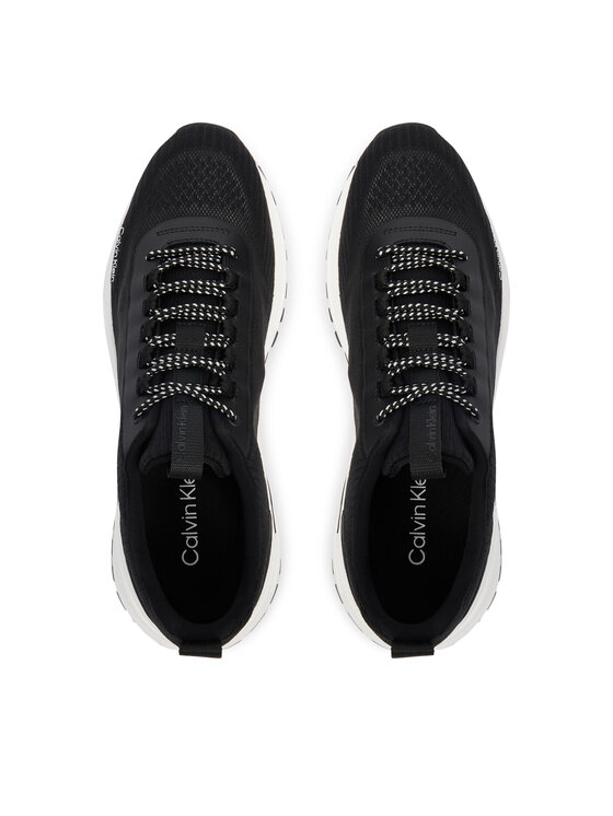 Calvin Klein Laisvalaikio batai Calvin Klein Hike Runner Laceup Knit HM0HM02151 Juoda