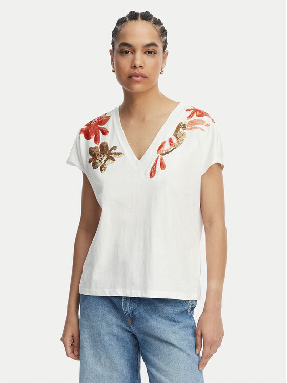 LOLA CASADEMUNT LOLA CASADEMUNT Camiseta MS2615002 Blanco Regular Fit