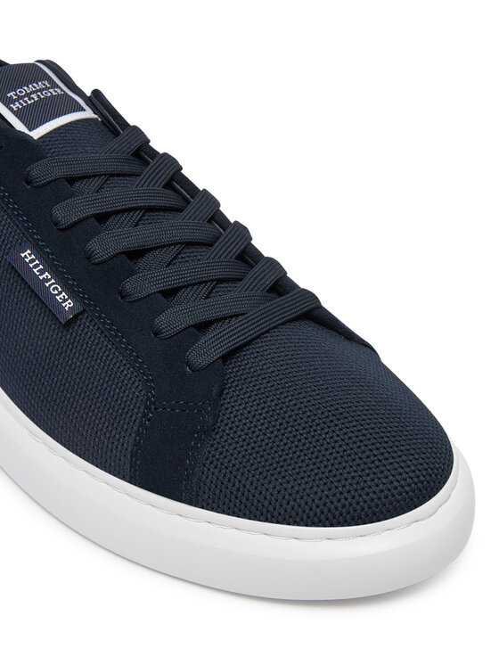 Tommy Hilfiger Sneakersy Tommy Hilfiger Light Cupsole Knit Seasonal FM0FM05403 Granatowy