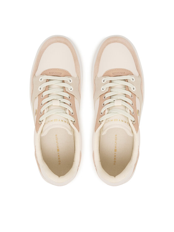 Tommy Hilfiger Snīkeri Tommy Hilfiger Court FW0FW09177 Écru