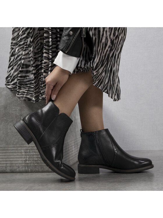 Tamaris Bokacsizma Tamaris 1-25397-23 Fekete