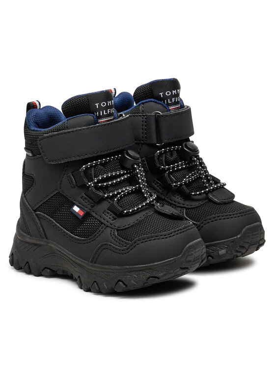 Tommy Hilfiger Cizme de zăpadă Tommy Hilfiger Fur Boot T1X5-33710-1492 M Negru