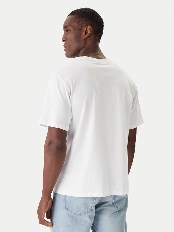 Jack & Jones Jack & Jones Футболка Holiday Cartoon 12287550 Білий Relaxed Fit