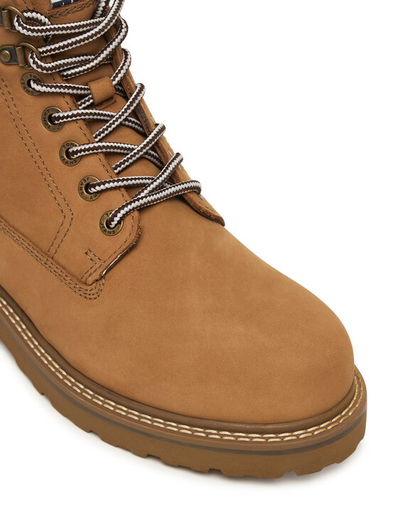 Tommy Jeans Trappers Tommy Jeans Archive '01 Boot Hi Nubuck Wl Wr EM0EM01783 Maro deschis