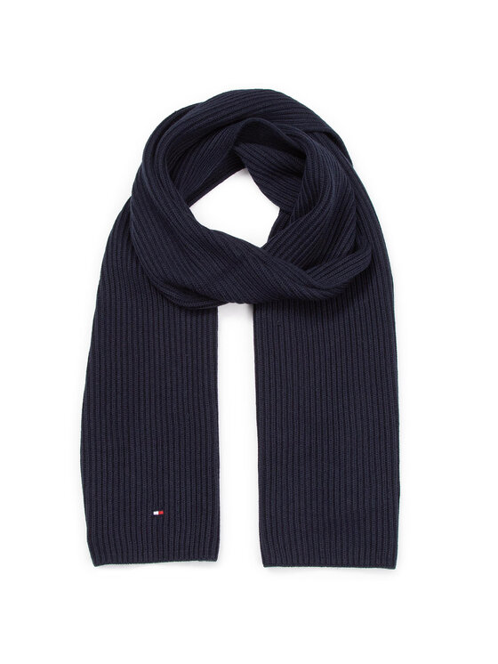 Tommy Hilfiger Πασμίνα Tommy Hilfiger Pima Cotton Scarf AM0AM05163 Σκούρο μπλε