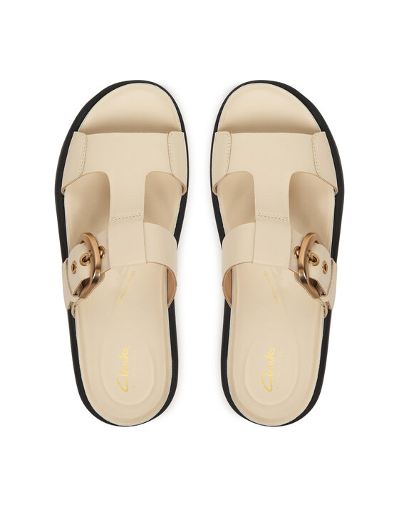Clarks Шльопанці Clarks Aristella West 26185812 Écru