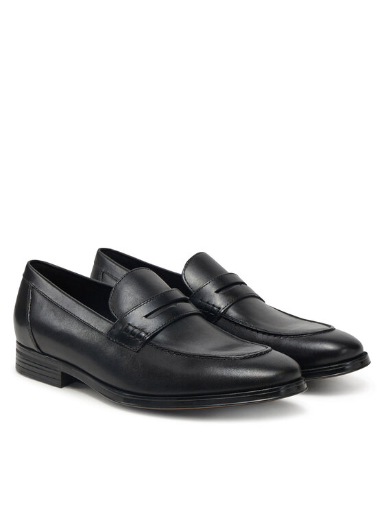 Geox Loaferke Geox U Rezzonico A U558QA 00043 C9999 Črna
