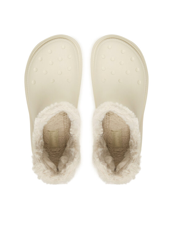 Crocs Снігоходи Crocs Stomp Lined Shorty Boot 210673 Écru