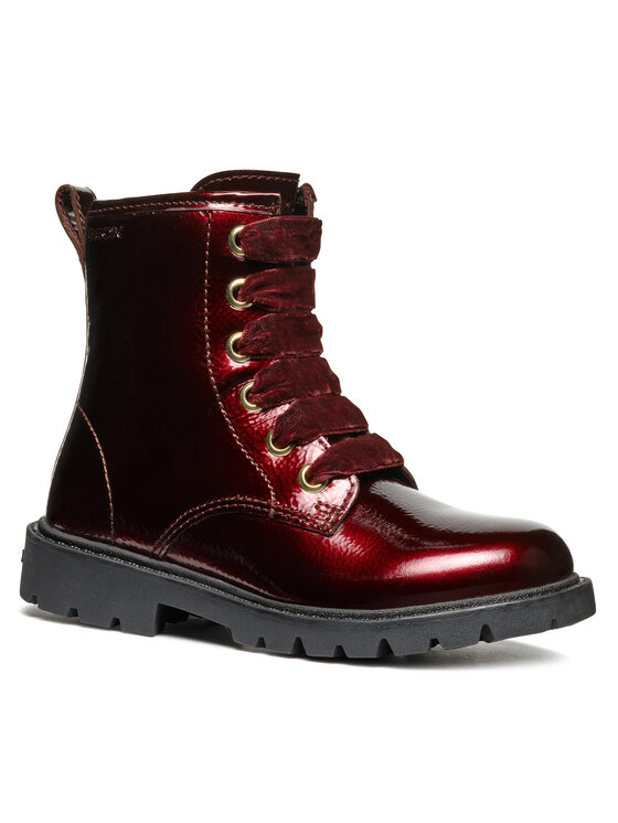 Geox Kozačky Geox J Shaylax Girl J46EXA 00067 C7005 D Bordó
