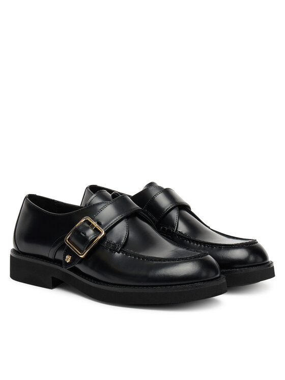 BOSS Туфлі BOSS Eleri Monk Bobk 50548740 Чорний