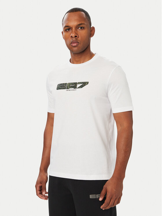 EA7 Emporio Armani EA7 Emporio Armani Camiseta 7M002128 AF12503 U0002 Blanco Regular Fit