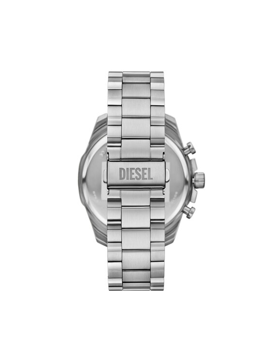 Diesel Ročna ura Diesel Mega Chief Slim DZ4686 Srebrna