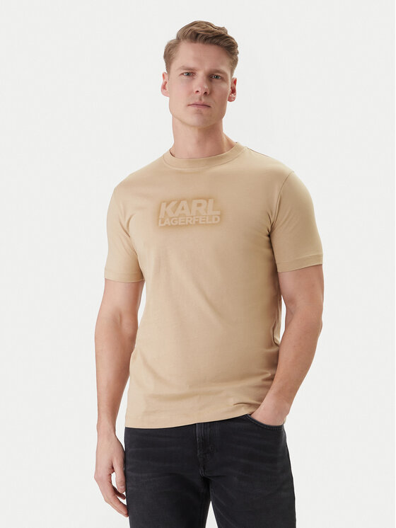 KARL LAGERFELD KARL LAGERFELD Camiseta 755060 562242 Beis Regular Fit