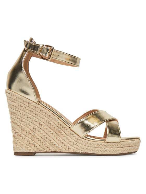 ONLY Shoes Εσπαντρίγιες ONLY Shoes Onlamelia-18 Pu Foil Wedge 15335554 Χρυσό