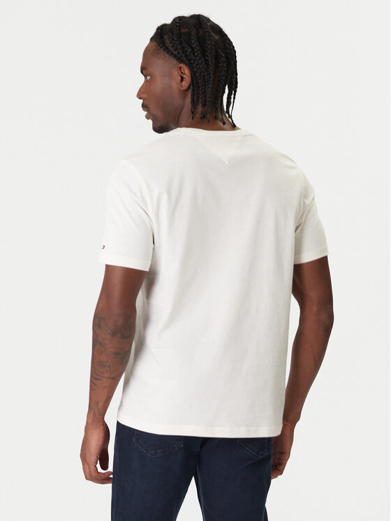 Tommy Hilfiger Tommy Hilfiger Camiseta Modern Ath Graphic MW0MW41471 Écru Regular Fit