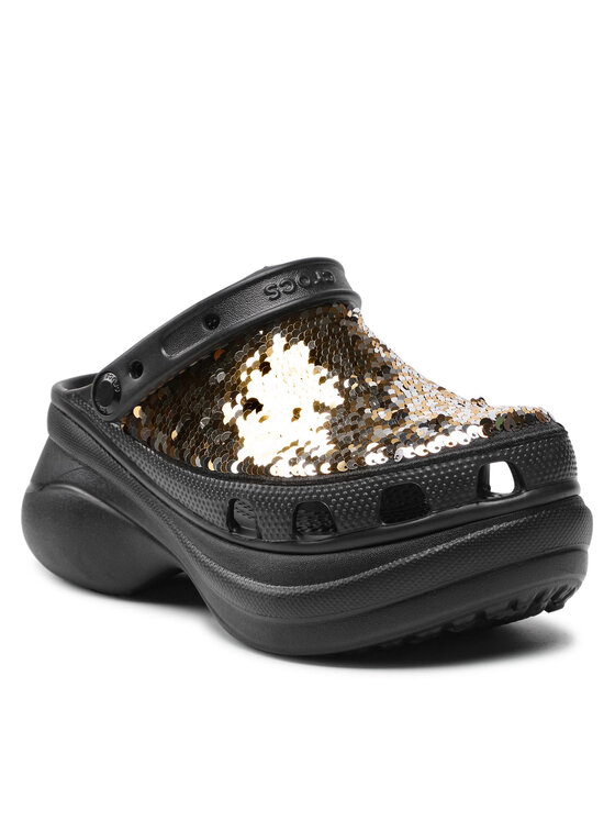 Crocs Шльопанці Crocs Classic Bae Sequin Clogw 207317 Чорний