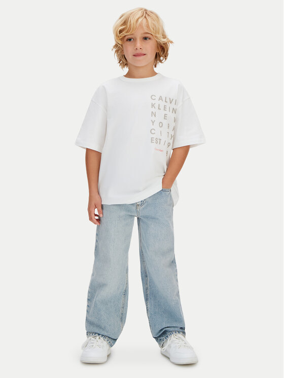 Calvin Klein Jeans Calvin Klein Jeans Camiseta LVCKSJA02B Blanco Relaxed Fit