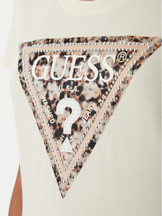 Guess Guess Футболка W6RI32 J1314 Écru Regular Fit