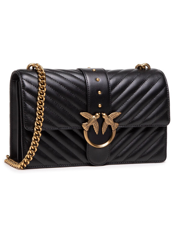 PINKO Kabelka Pinko Love Classic Icon V Quilt 1 Cl PE 21 PLTT 1P221Z Y6XV Černá