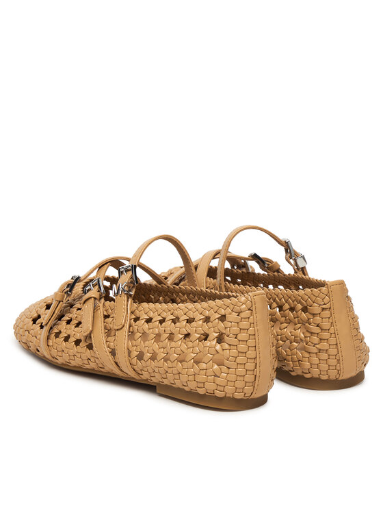 MICHAEL Michael Kors Балетки MICHAEL Michael Kors Indy Flex 40S6IDFP1L Бежевий
